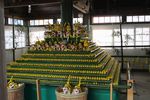 絵馬堂の沢山の張り子の寅