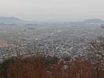 瑞龍寺境内から見た近江八幡の町並み